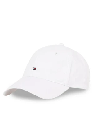 Tommy Hilfiger Czapka z daszkiem Essential Flag Soft Cap AW0AW17131 Biały