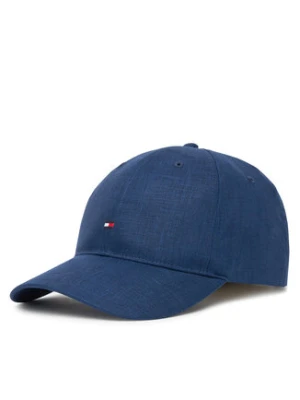 Tommy Hilfiger Czapka z daszkiem Flag Linen 6 Panel AM0AM13428 Granatowy