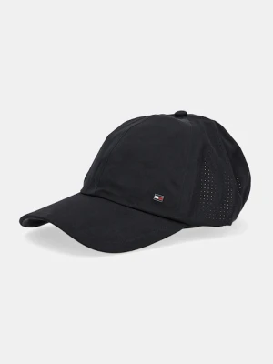 Tommy Hilfiger czapka z daszkiem kolor czarny gładka AM0AM13429
