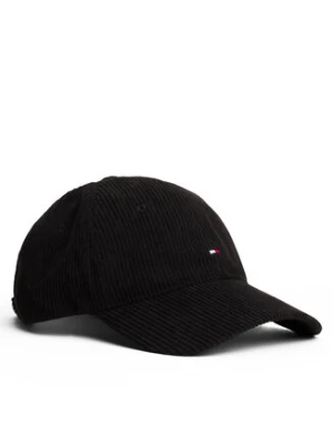 Tommy Hilfiger Czapka z daszkiem Th Flag 6 Panel Cord Cap AM0AM13583 Czarny