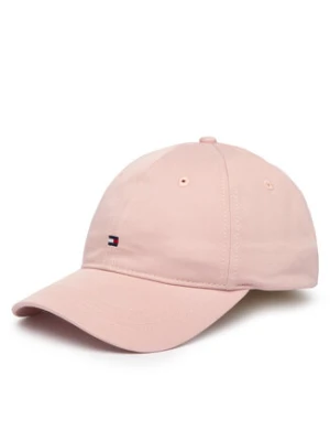 Tommy Hilfiger Czapka z daszkiem Th Flag Soft 6 Panel Cap AW0AW17781 Różowy
