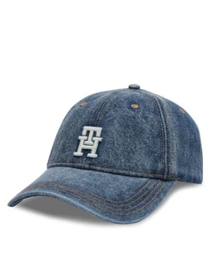 Tommy Hilfiger Czapka z daszkiem Utility Denim Cap AW0AW16361 Niebieski