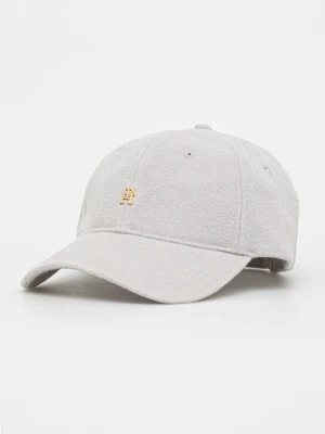 Tommy Hilfiger czapka z daszkiem wełniana kolor szary AW0AW17773