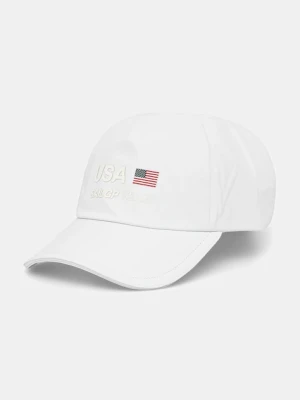 Tommy Hilfiger czapka z daszkiem x SAIL GP kolor biały AM0AM13975