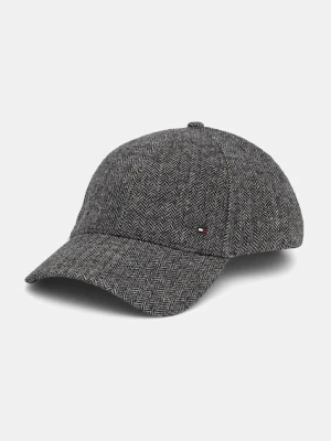 Tommy Hilfiger czapka z daszkiem z wełną kolor szary AM0AM13784