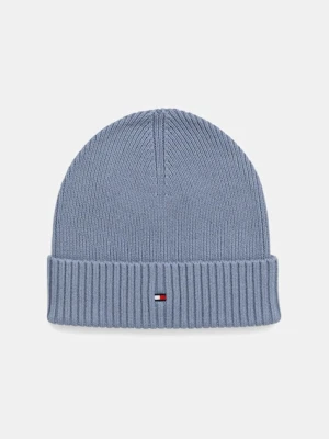 Tommy Hilfiger czapka z domieszką kaszmiru kolor niebieski AM0AM12796