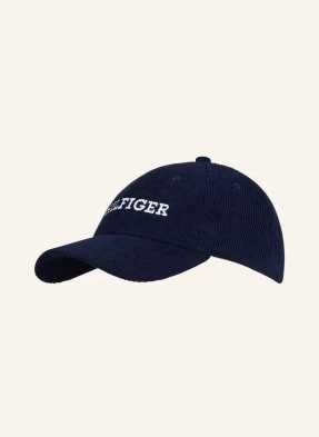 Tommy Hilfiger Czapka Ze Sztruksu blau