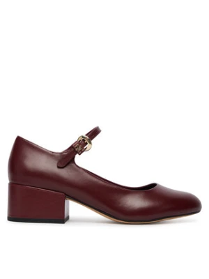 Tommy Hilfiger Czółenka Heeled Maryjane Buckle FW0FW09347 Bordowy