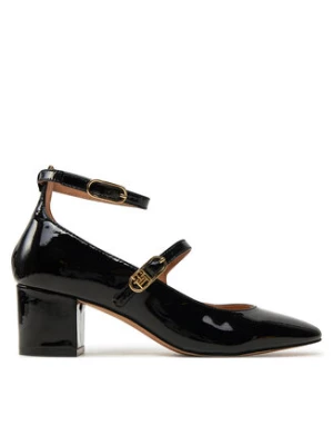 Tommy Hilfiger Czółenka Pump Double Strap Patent Leather FW0FW08566 Czarny