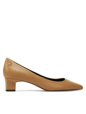 Tommy Hilfiger Czółenka Th Mid Heel Pump FW0FW08204 Khaki