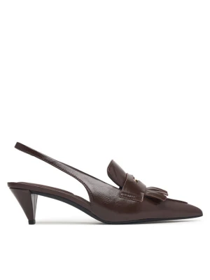 Tommy Hilfiger Czółenka Th Penny Bar Pointy Sling Back FW0FW09535 Brązowy