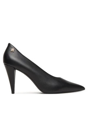Tommy Hilfiger Czółenka Th Smooth Leather Pump FW0FW08960 Czarny