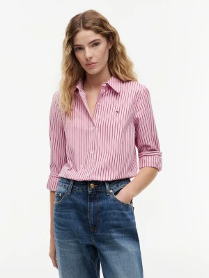Tommy Hilfiger bluzka koszulowa Kobiety Bawełna (100%) różowy,