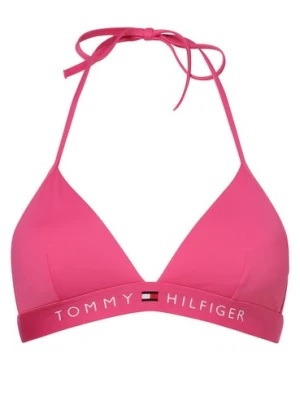 Tommy Hilfiger Damska góra od bikini Kobiety wyrazisty róż jednolity,
