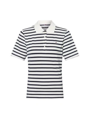 Zdjęcie produktu Tommy Hilfiger Damska koszulka polo Kobiety Bawełna biały|niebieski w paski,