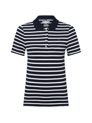 Zdjęcie produktu Tommy Hilfiger Damska koszulka polo Kobiety Bawełna niebieski|biały w paski,