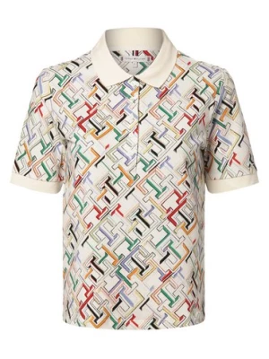 Tommy Hilfiger Damska koszulka polo Kobiety Bawełna wielokolorowy wzorzysty,