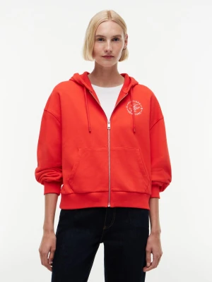 Tommy Hilfiger kurtka dresowa Kobiety Bawełna (100%) czerwony