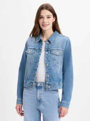 Zdjęcie produktu Tommy Hilfiger Damska kurtka dżinsowa Kobiety Bawełna niebieski jednolity,