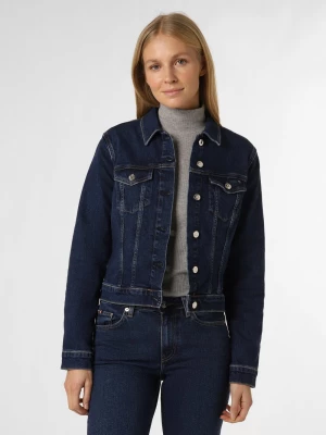 Tommy Hilfiger Damska kurtka jeansowa Kobiety Bawełna niebieski jednolity,