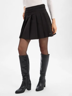 Tommy Hilfiger Damska spódnica mini Kobiety czarny jednolity,