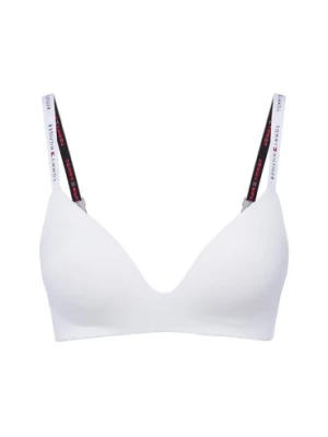 Tommy Hilfiger Damski biustonosz Kobiety Dżersej biały jednolity, S/M