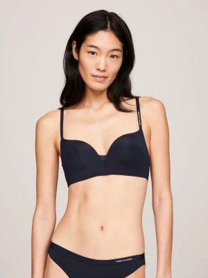 Tommy Hilfiger Damski biustonosz Kobiety Sztuczne włókno niebieski jednolity,