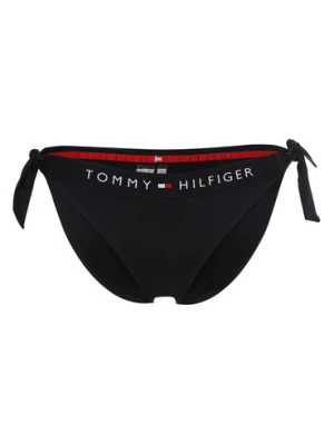 Tommy Hilfiger Damski dół od bikini Kobiety niebieski jednolity,