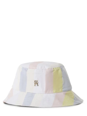Tommy Hilfiger Damski kapelusz bucket z zawartością lnu Kobiety Bawełna biały|niebieski|różowy|żółty w paski,