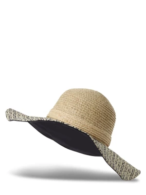 Tommy Hilfiger Damski kapelusz słomkowy Kobiety beżowy wzorzysty,