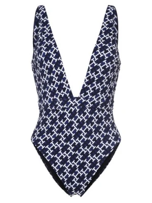 Tommy Hilfiger Damski strój kąpielowy Kobiety niebieski wzorzysty,