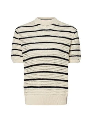 Tommy Hilfiger Damski sweter z krótkim rękawem Kobiety biały|niebieski w paski,