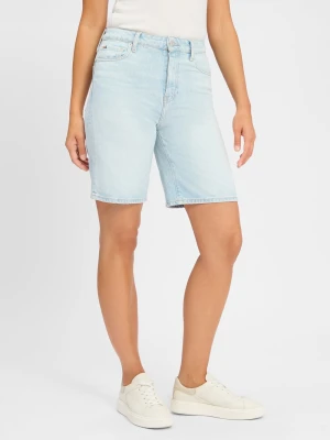 Tommy Hilfiger Damskie dżinsowe szorty bermudy Kobiety Bawełna niebieski jednolity,