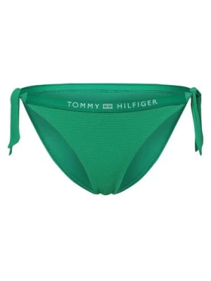 Tommy Hilfiger Damskie figi bikini Kobiety zielony wypukły wzór tkaniny,