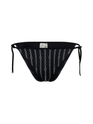 Tommy Hilfiger Damskie majtki bikini Kobiety niebieski wzorzysty,