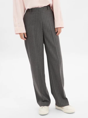 Tommy Hilfiger Damskie spodnie materiałowe Kobiety szary w paski,