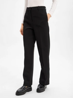 Tommy Hilfiger Damskie spodnie materiałowe - Punto Kobiety czarny jednolity,