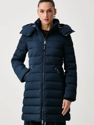 Tommy Hilfiger długa kurtka damska granatowy