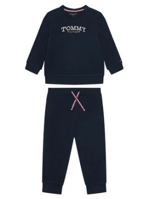 Tommy Hilfiger Dres Monotype KN0KN02162 Niebieski Wide Leg