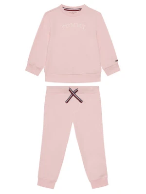 Tommy Hilfiger Dres Monotype KN0KN02162 Różowy Wide Leg