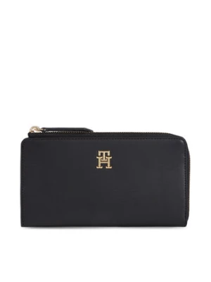 Tommy Hilfiger Duży Portfel Damski Th Feminine Large Slim Wallet AW0AW14890 Czarny
