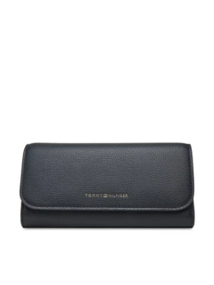 Tommy Hilfiger Duży Portfel Damski Th Flag Lrg Flap AW0AW17734 Granatowy