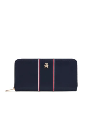 Tommy Hilfiger Duży Portfel Damski Th Icon Lrg Za Nylon Corp AW0AW17954 Granatowy