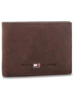 Tommy Hilfiger Duży Portfel Męski Johnson Mini CC Flap AM0AM00662 Brązowy