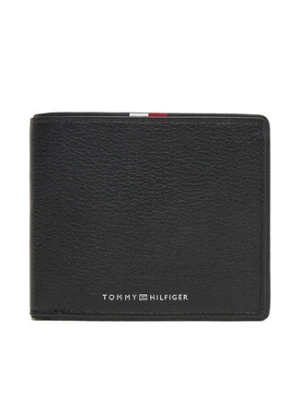 Tommy Hilfiger Duży Portfel Męski Th Corp Cc Flap & Coin AM0AM13741 Czarny