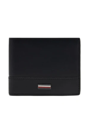 Tommy Hilfiger Duży Portfel Męski Th Corp Mini Cc Wallet AM0AM13244 Czarny