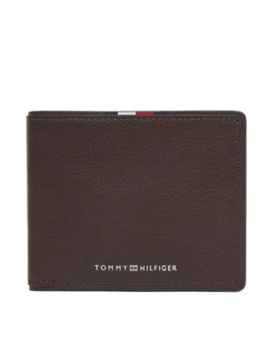 Tommy Hilfiger Duży Portfel Męski Th Corp Mini Cc Wallet AM0AM13739 Brązowy