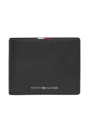 Tommy Hilfiger Duży Portfel Męski Th Corp Mini Cc Wallet AM0AM13739 Czarny