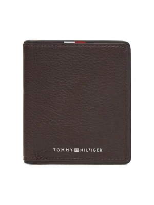 Tommy Hilfiger Duży Portfel Męski Th Corp Trifold AM0AM13742 Brązowy