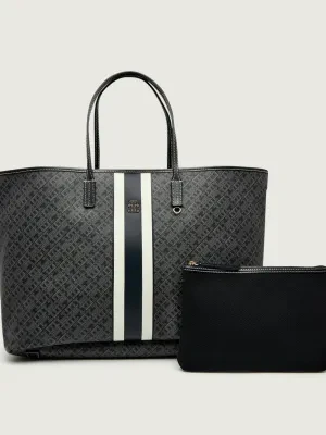 Tommy Hilfiger Dwustronna shopperka + saszetka MONOPLAY LE MAXI